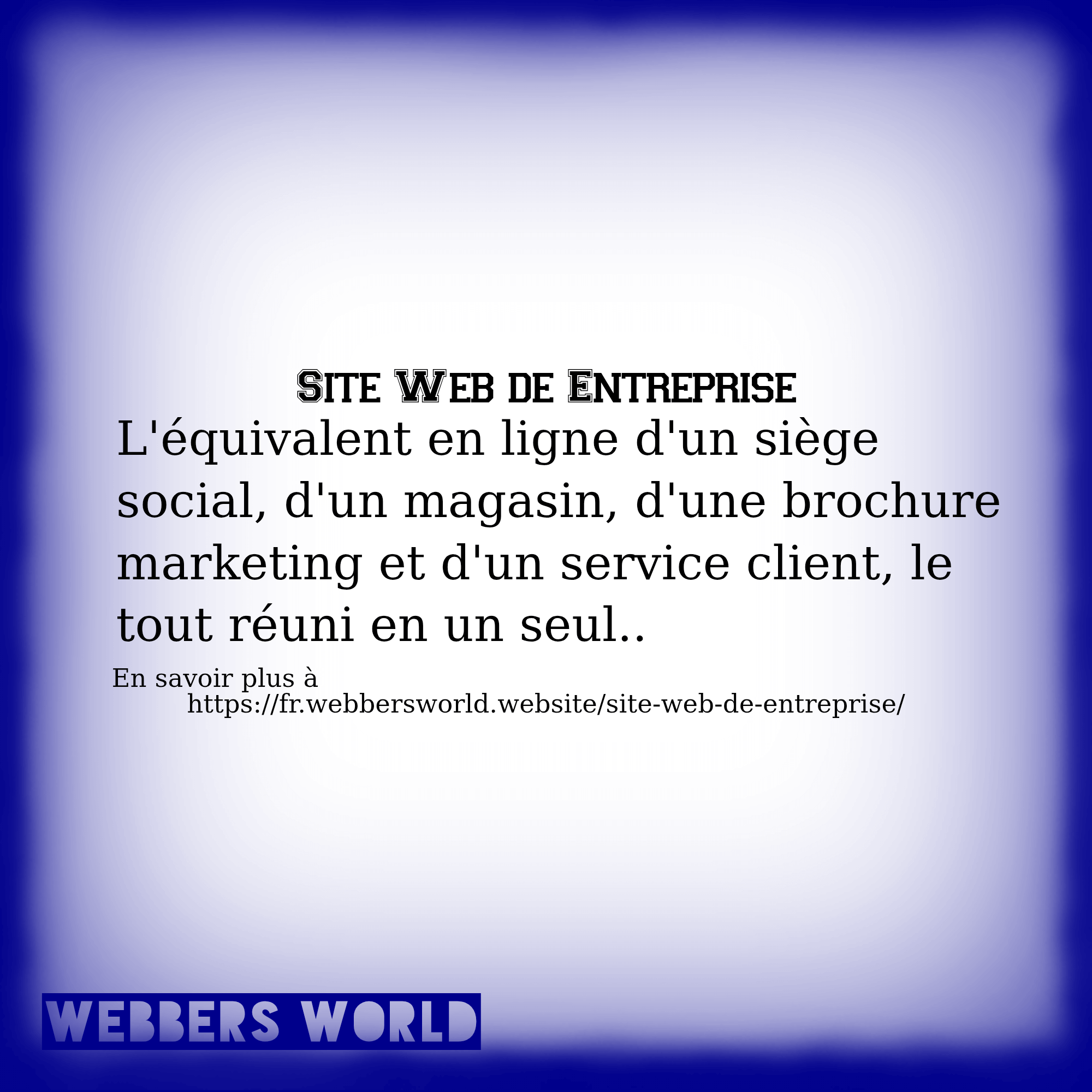 SITE WEB DE ENTREPRISE