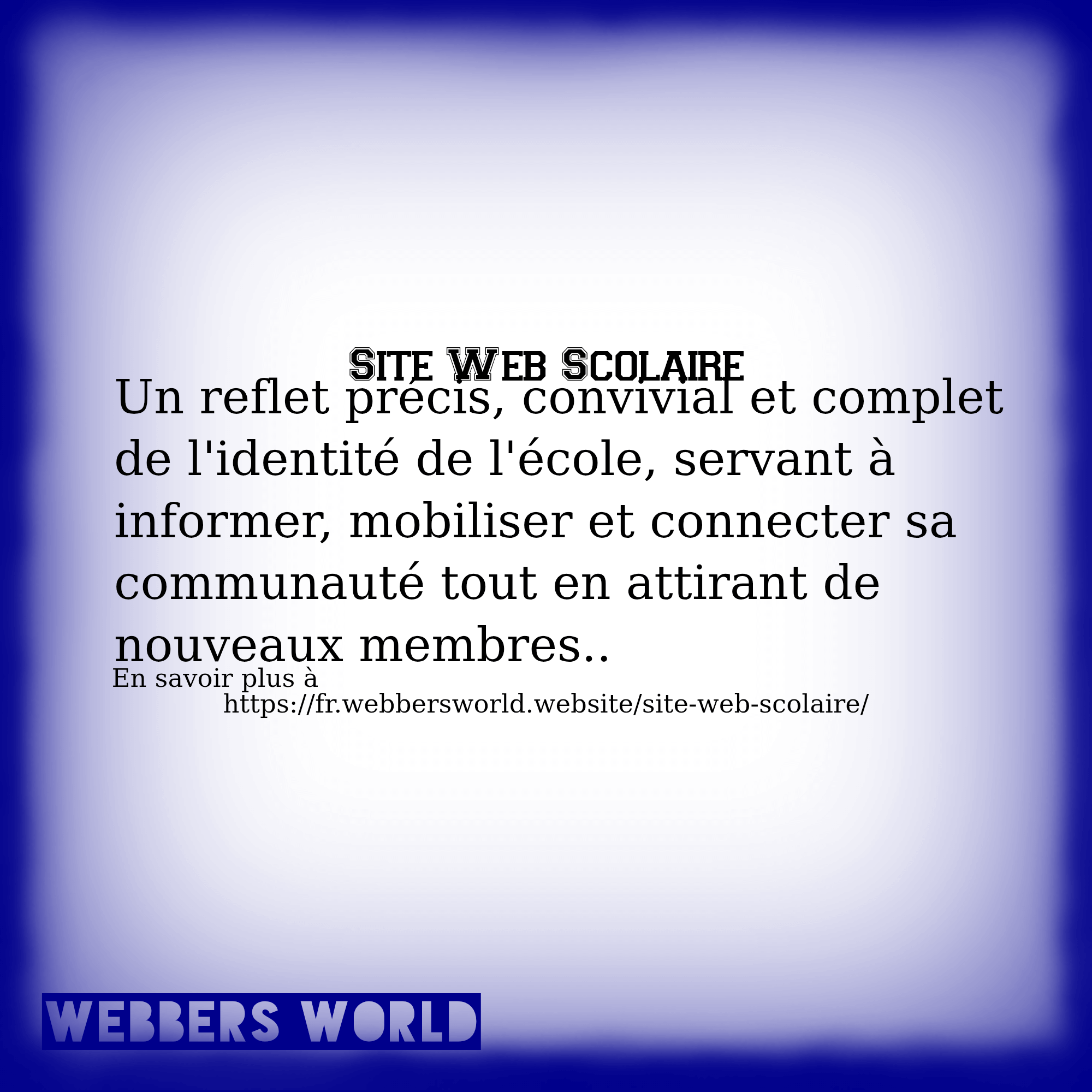 SITE WEB SCOLAIRE