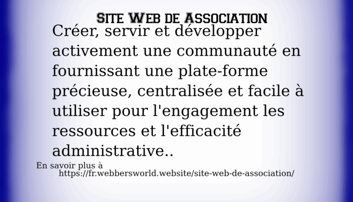 Site Web de Association