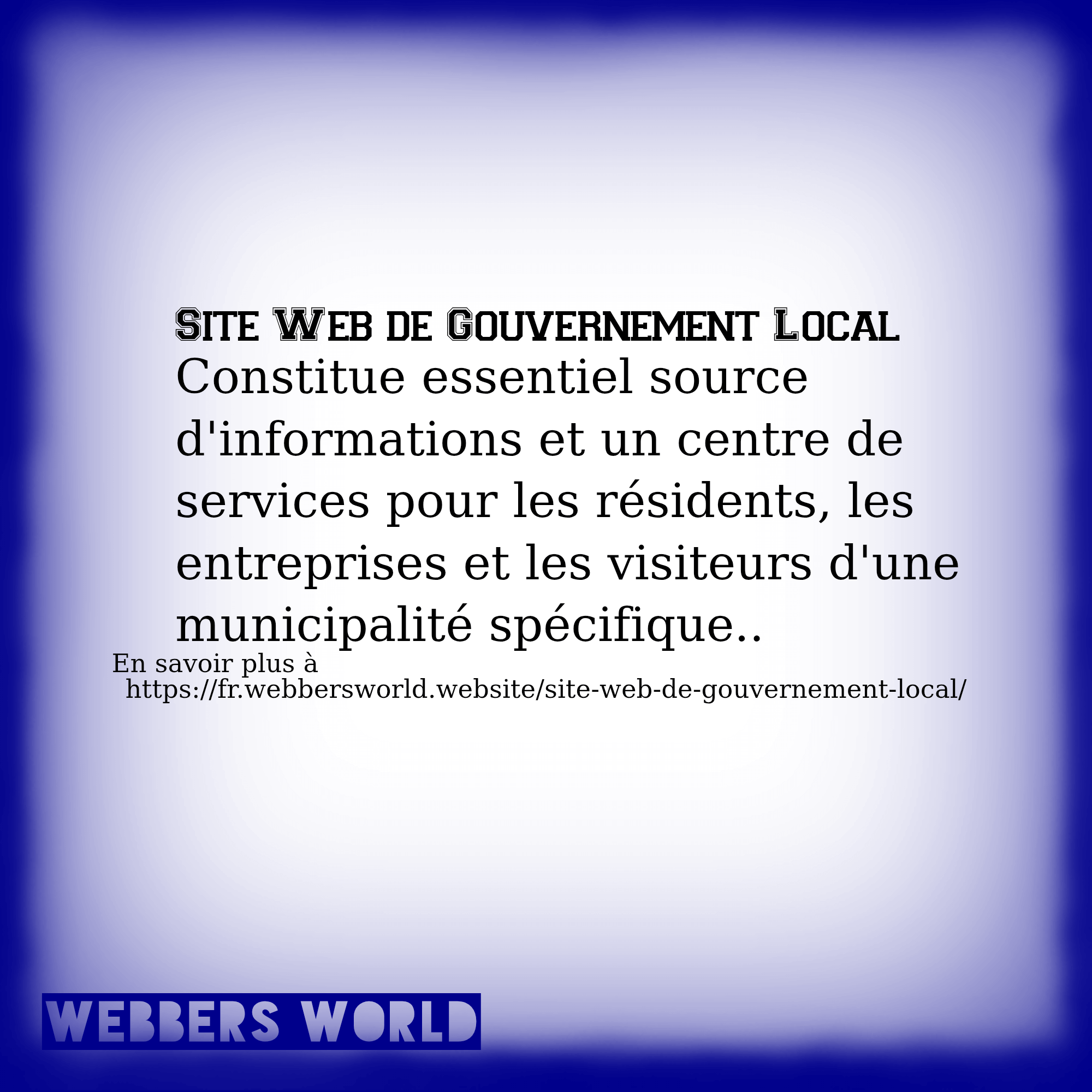Site Web de Gouvernement Local
