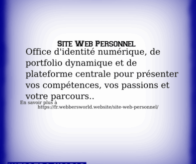 SITE WEB PERSONNEL