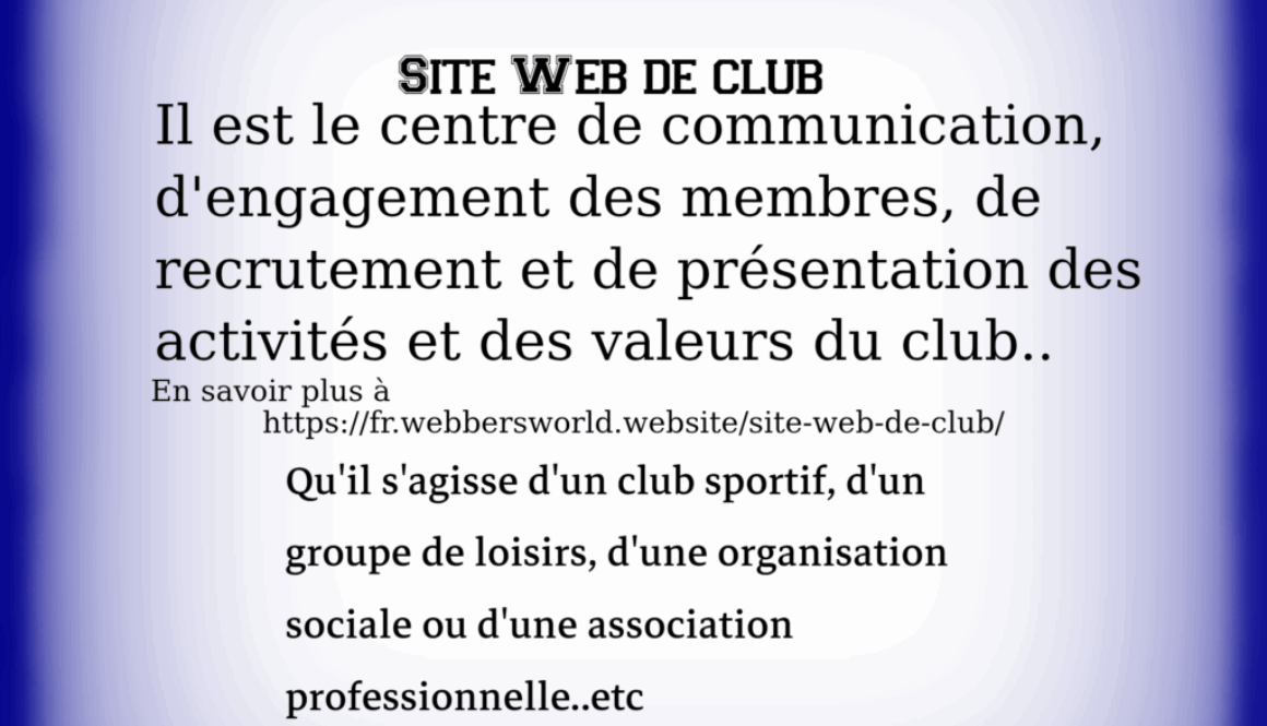 Site Web de Club