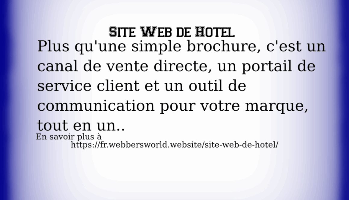 Site Web de Hotel